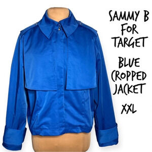 Sammy B for Target XXL blue cropped jacket